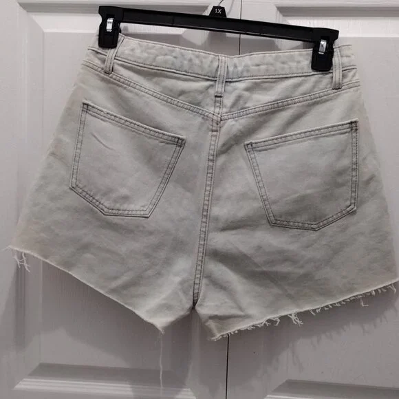 Wild Fable Crochet Denim Shorts Women’s Boho Granny Square Festival Size 10 - Picture 9 of 9